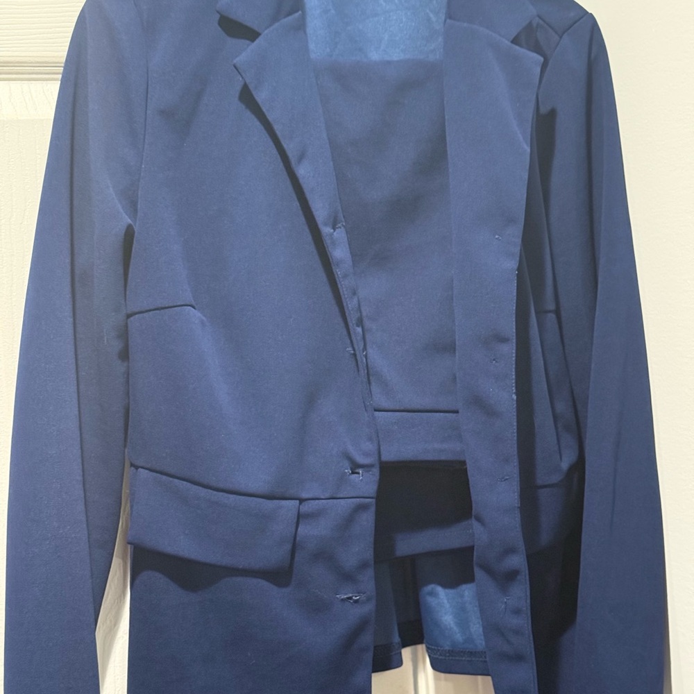 Women’s 2 Piece Navy Skirt Suit